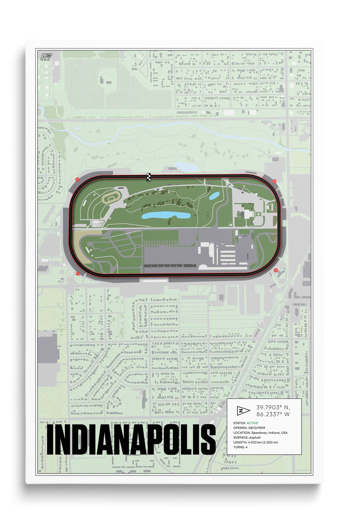 Indianapolis Motor Speedway, Indiana - Stock Car Racetrack Artwork