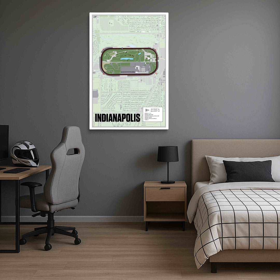 Indianapolis Motor Speedway, Indiana - Stock Car Racetrack Artwork