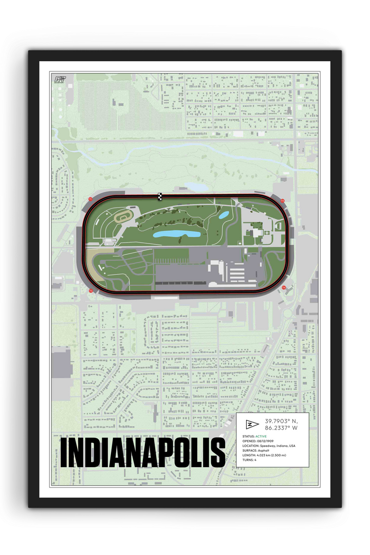 Indianapolis Motor Speedway, Indiana - Stock Car Racetrack Artwork
