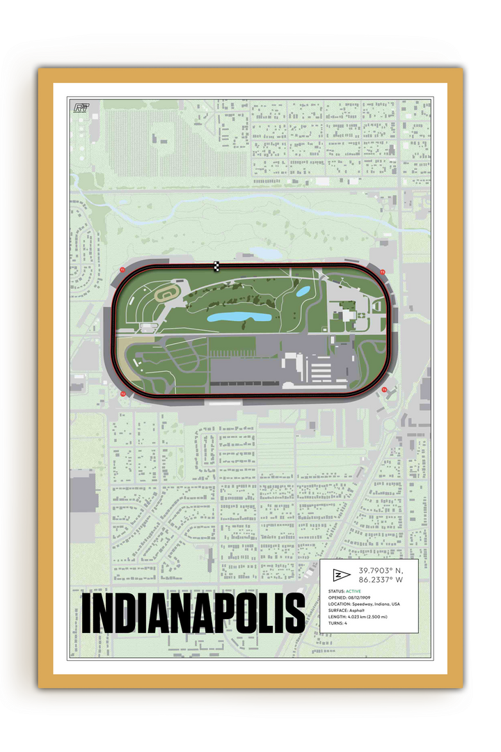 Indianapolis Motor Speedway, Indiana - Stock Car Racetrack Artwork
