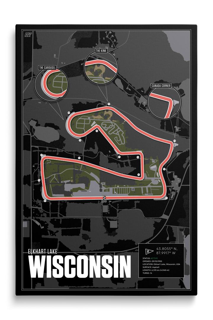 Road America, USA - Endurance Racetrack Artwork
