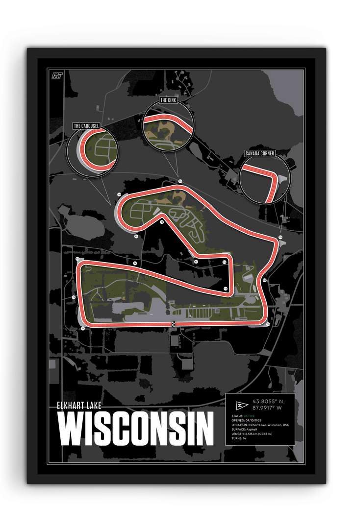 Road America, USA - Endurance Racetrack Artwork