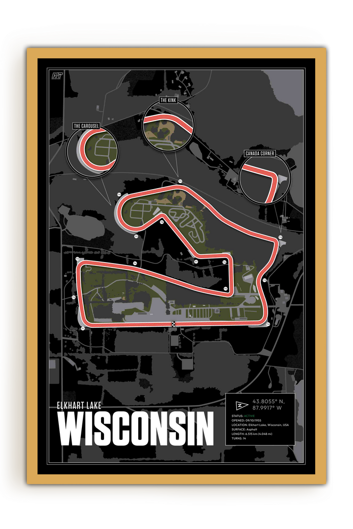 Road America, USA - Endurance Racetrack Artwork