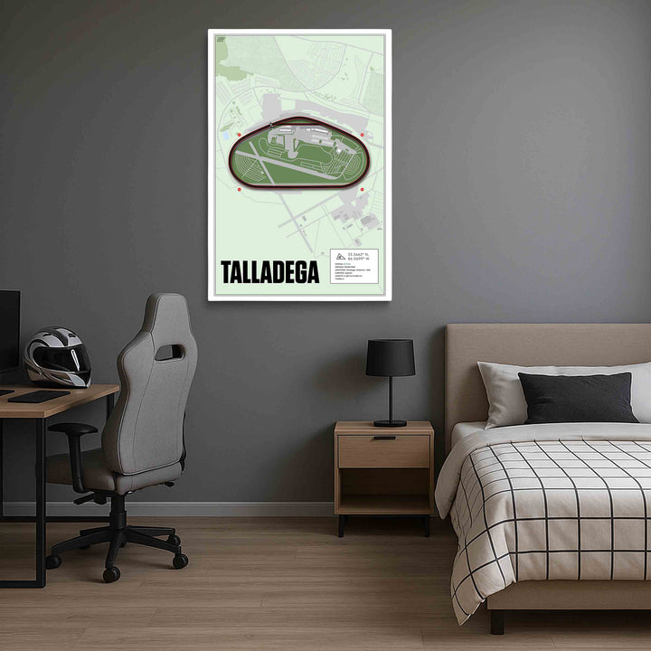 Talladega Superspeedway, Alabama - Stock Car Racetrack Artwork