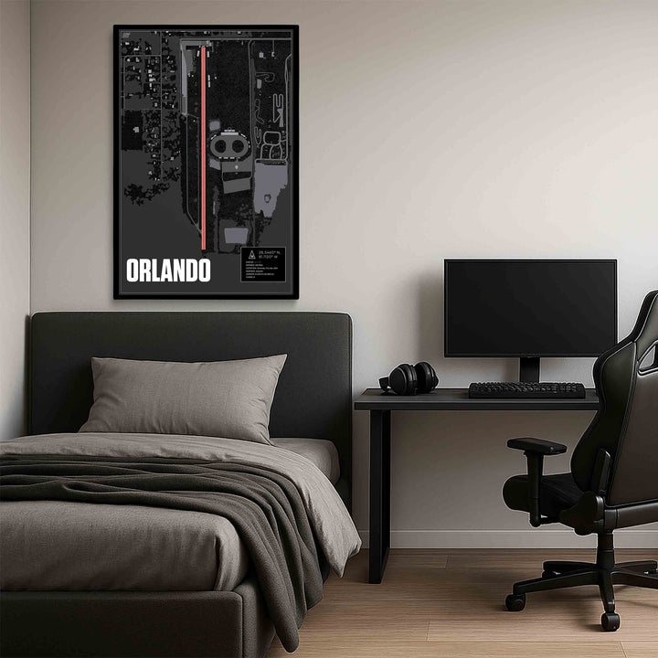 Orlando Speed World Dragway, USA - Drag Strip Racetrack Artwork