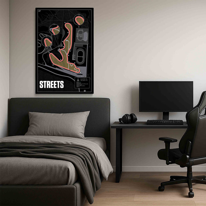 Streets of Willow Springs, USA - Training Racetrack Artwork