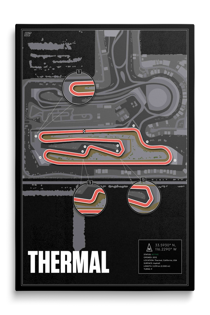 The Thermal Club – South Palm Circuit, USA - Training Racetrack Artwork