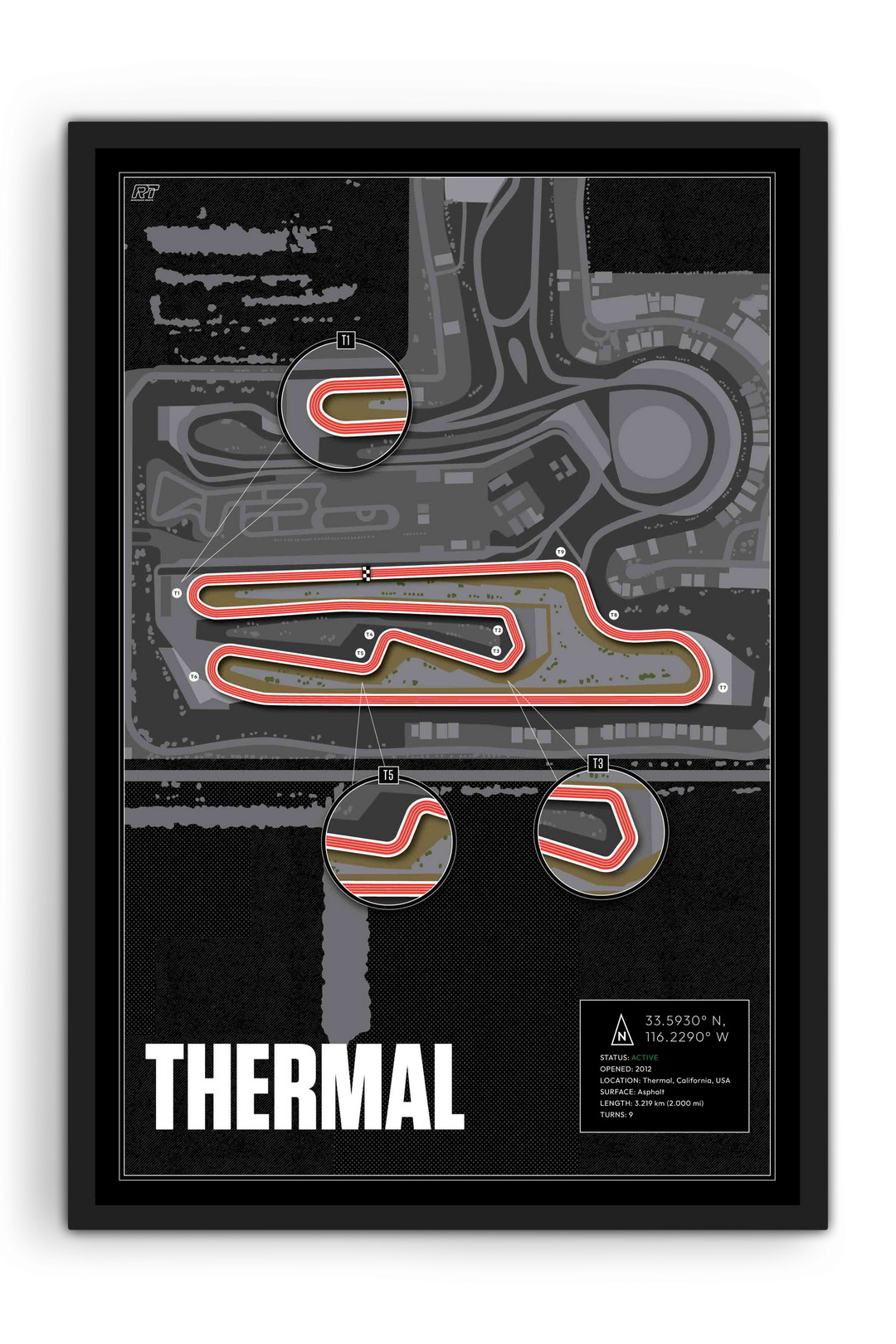 The Thermal Club – South Palm Circuit, USA - Training Racetrack Artwork