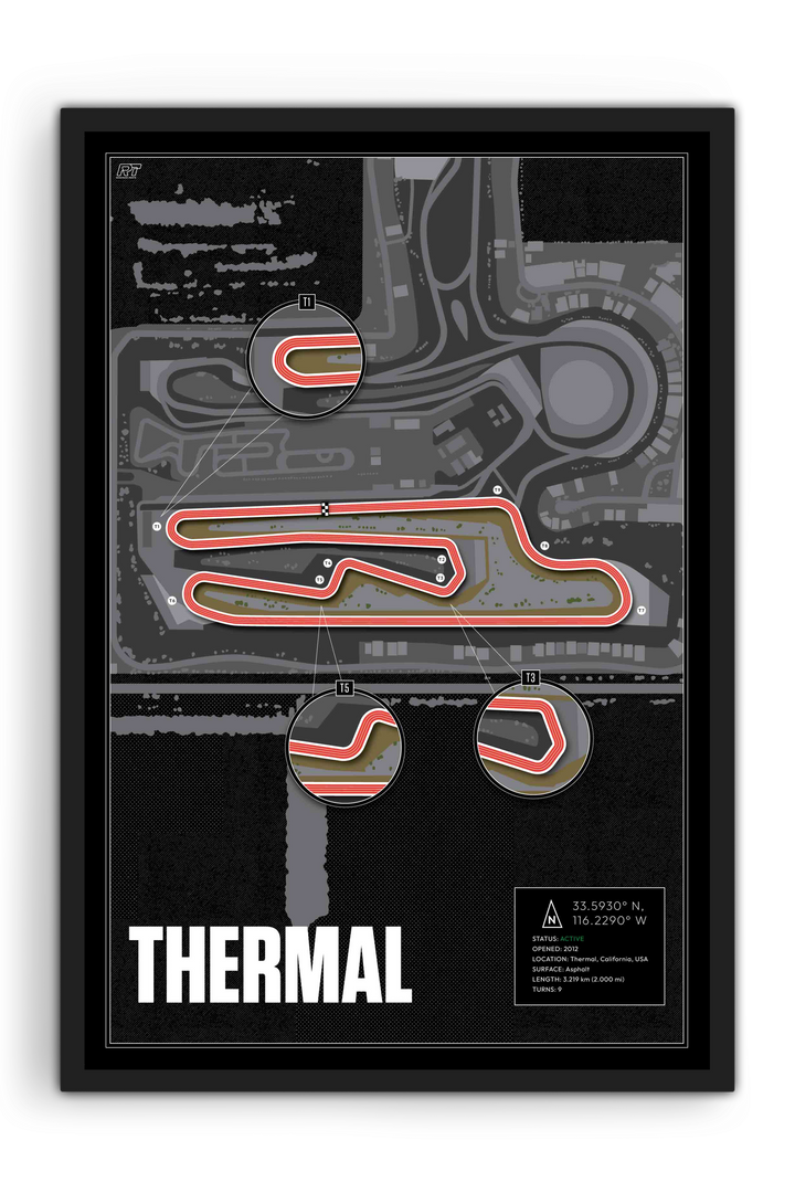 The Thermal Club – South Palm Circuit, USA - Training Racetrack Artwork