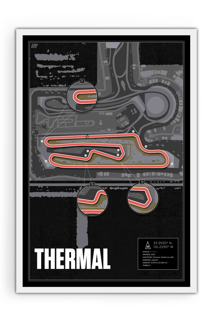 The Thermal Club – South Palm Circuit, USA - Training Racetrack Artwork