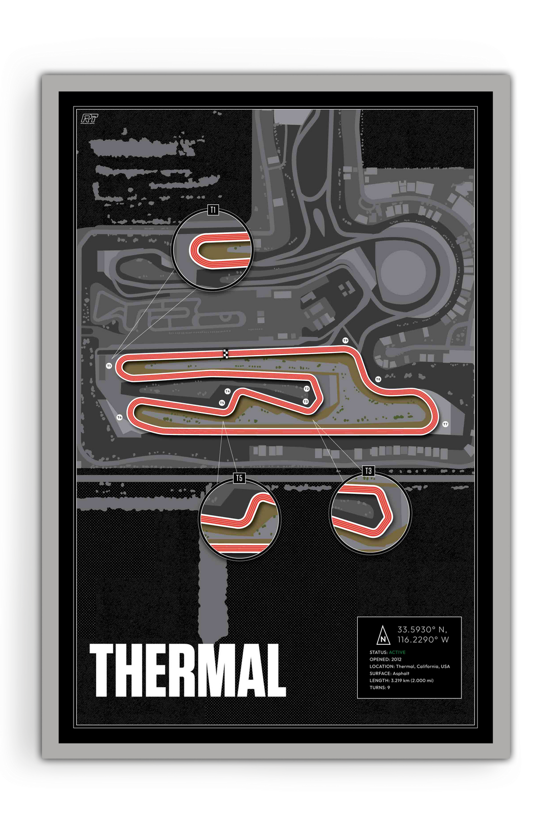 The Thermal Club – South Palm Circuit, USA - Training Racetrack Artwork