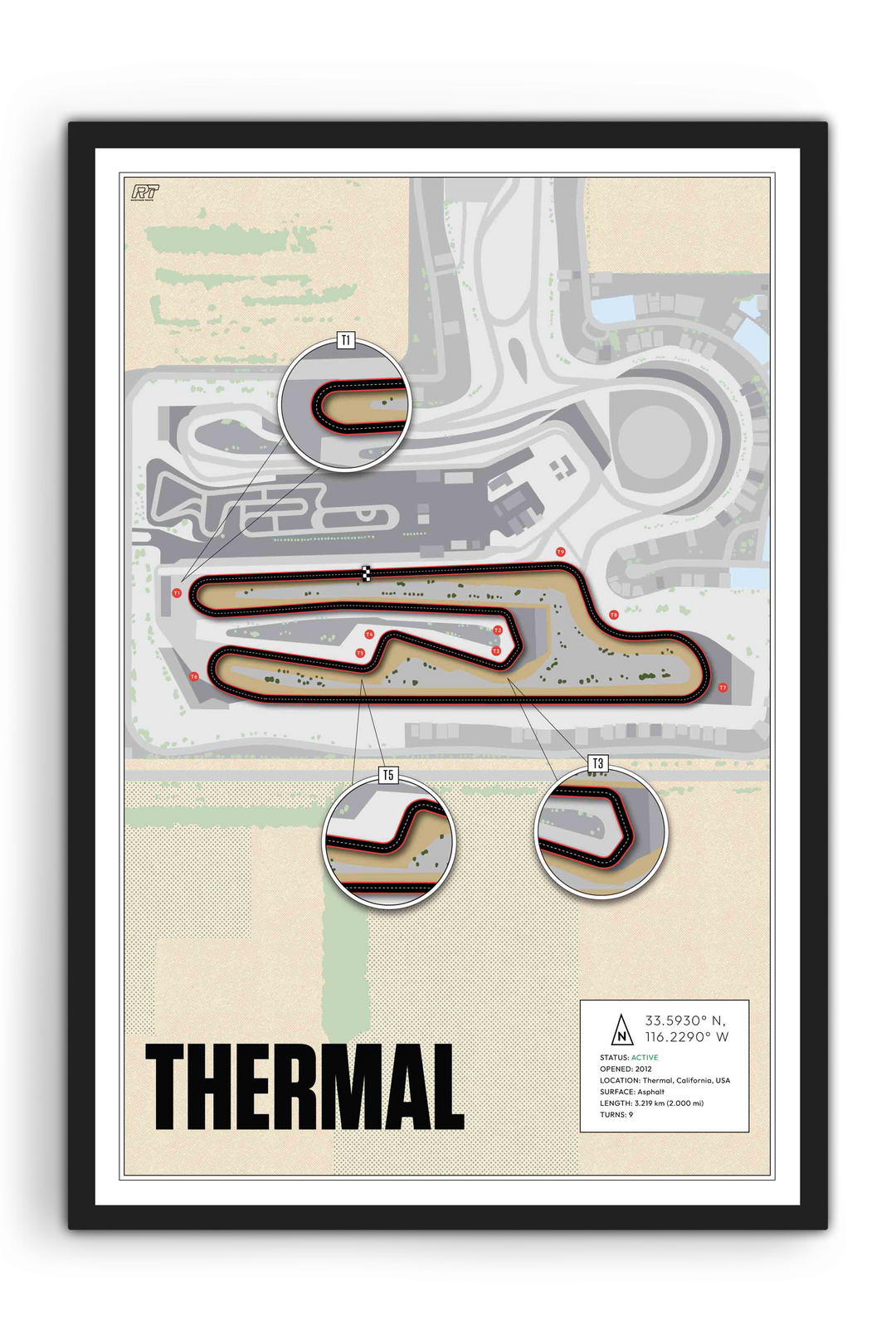 The Thermal Club – South Palm Circuit, USA - Training Racetrack Artwork