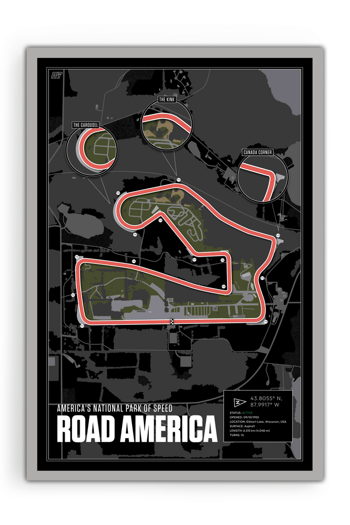 Road America, USA - Endurance Racetrack Artwork