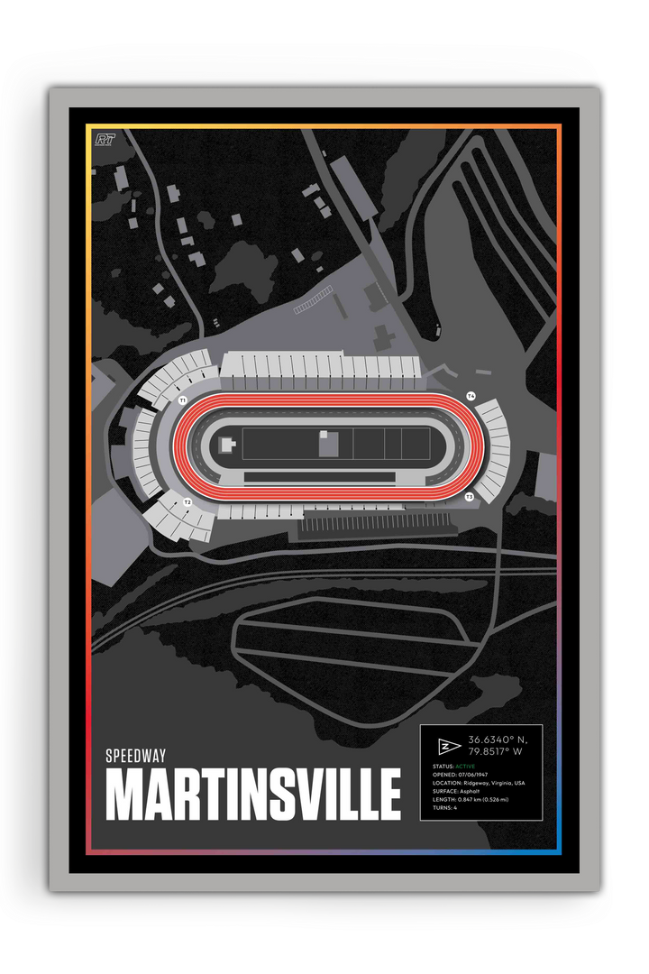 Martinsville Speedway, Virginia - Nascar Racetrack Artwork