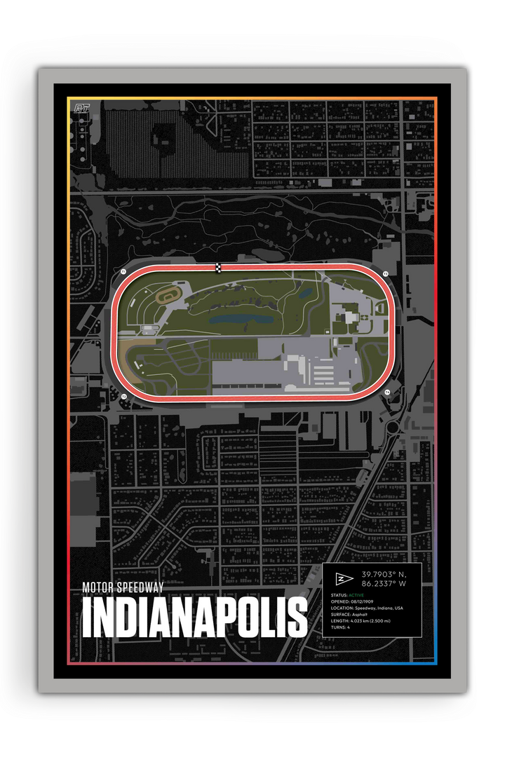 Indianapolis Motor Speedway, Indiana - Nascar Racetrack Artwork