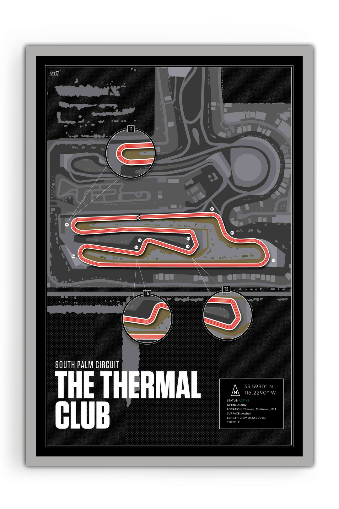 The Thermal Club – South Palm Circuit, USA - Training Racetrack Artwork