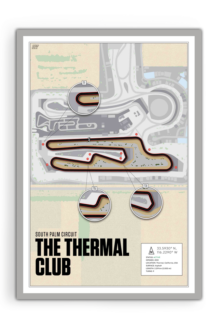 The Thermal Club – South Palm Circuit, USA - Training Racetrack Artwork